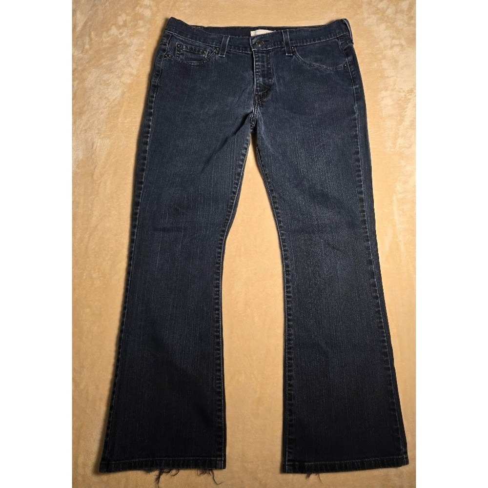 Levis 515 Bootcut Jeans Womens 12S Dark Wash Denim Stretch 1145